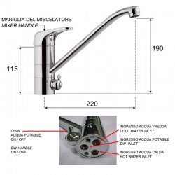 Смесител за мивка Eco дизайн ES5622