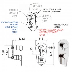 Смесител за душ SMART SR612D3