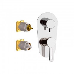 Трипътен смесител за душ за вграждане SMART SR612D3KB