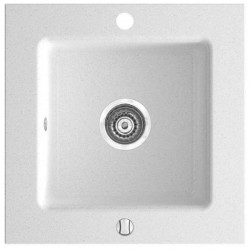 Бяла мивка от гранит квадратна Kizz DRG50/50W (FERRO) 
