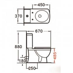 ICC 6788   WC порцеланов комплект