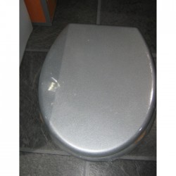 Луксозна WC седалка от MDF – сив цвят  