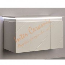 Шкаф и мивка за баня PVC LED