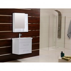 Влагоустойчив Долен бял PVC шкаф за баня ICP 604555 от Inter Ceramic (България)