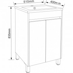 PVC долен шкаф за баня ICP 5038