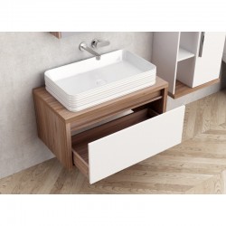 Окачен PVC единичен шкаф за баня Inter Ceramic