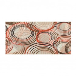 Плочки декор с размери 25 x 50 см. Decorado Olas Rojo