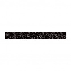 Фриз за баня с размери 5 x 40 см. Listelo Vivel Negro 