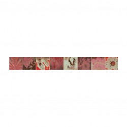 Фриз за баня с размери 5 x 50 см. Listelo Square Rojo