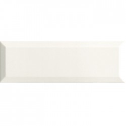 Плочки за стена с размери 10 x 30 см. BLANCO BRILLO BISEL