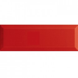 Плочки за стена с размери 10 x 30 см. ROJO BRILLO BISEL