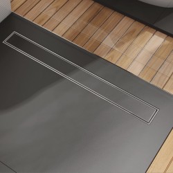 Линеен сифон за вграждане на плочка OPTIMA S от Akvo