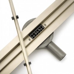 Rea Neo Slim Mirror Gold Pro Линеен сифон 