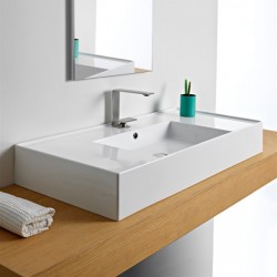 Мивка за баня Teorema 2.0 100 DOUBLE SHELF от Scarabeo (Италия)
