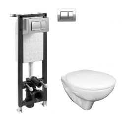 Промо комплект структура за вграждане Eco Compact + окачена тоалетна Mira