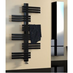 Guardian XL Black Matte - Черна алуминиева лира за баня, мат 700x1300 мм