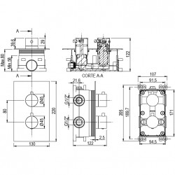 Душ комплект за вграждане ALPHA THERM  
