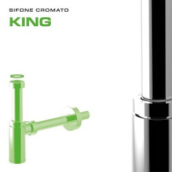 KING 0595EC25K7 - Декоративен сифон за мивка 