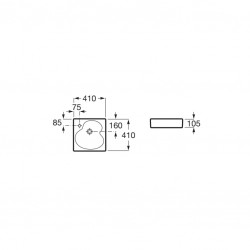 Мивка за баня, бяла A327A14660