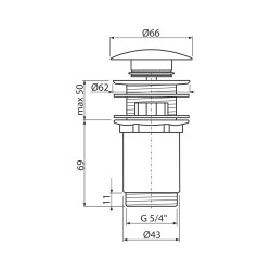 Сифон за мивка A392B