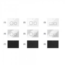 Окачен моноблок THE GAP ROUND RIMLESS + структура и бутон ACTIVE ONE + седалка и капак