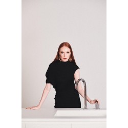 Gusto BD423AA - кухненски двудупков смесител с висок тръбен чучур