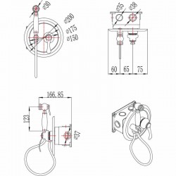 ICF 3316 EASYBOX - Смесител за вграждане, хром