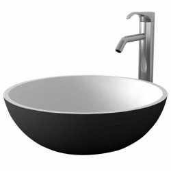 Мивка за баня тип купа iStone Solid Surface Black
