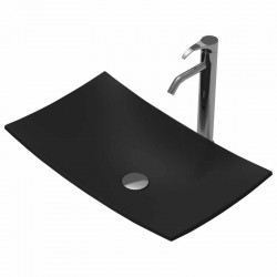 Мивка за баня черен цвят iStone Solid Surface  