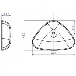 Мивка за баня iStone Solid Surface ICB черен мат
