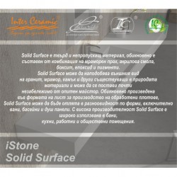 Мивка за баня iStone Solid Surface ICB черен мат