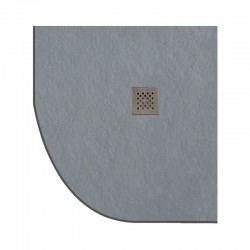 Душ корито PIETRA Cemento овален профил