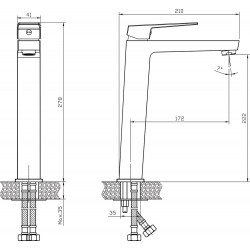 Смесител за мивка ICF 1418191GG