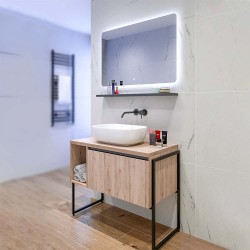 Правоъгълно огледало за баня Маями Luxe