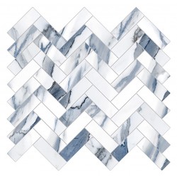 Плочки за баня Calacatta Mint MOSAICO HERRINGBONE