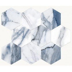 Плочки за баня Calacatta Mint MOSAICO ESAGONI 26x30