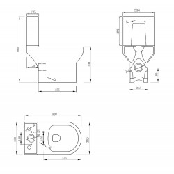 Порцеланов моноблок Compact 6582P