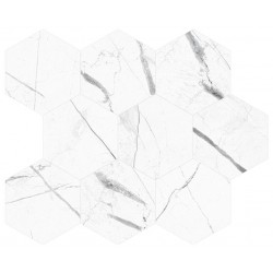 Гранитогрес Mosaico Esagoni Marquina White