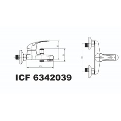 Комплект смесители за баня София ICF 6342039 - 1