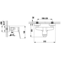 Душ смесител ANDARE WNX338073PA-RG