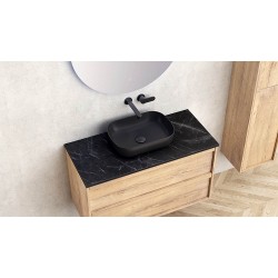 Шкаф за баня с две чекмеджета CARRARA ICP 10055