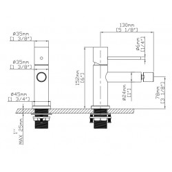 Бидетен смесител ARTEMIS B703C05-S