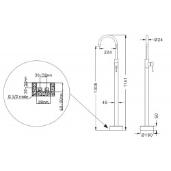 Подов смесител S28223 CROMO ARTEMIS