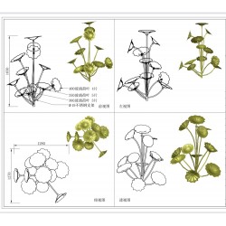 Ефектна градинска декорация Flowers