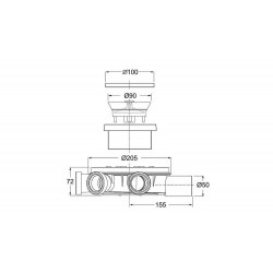 Подов сифон Maxi Drain Bonomini