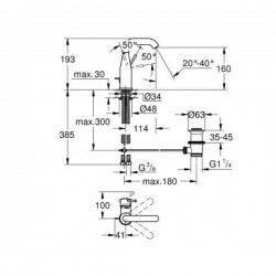 Grohe Essence смесител за мивка в розово злато 24173DL1