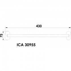 Петорна закачалка АРИЕЛ ICA 30955 за баня