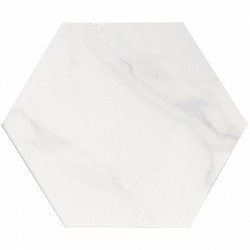 Шестоъгълен гранитогрес ELEMENTS BLUE EXA с мраморен дизайн