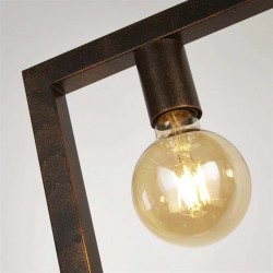 Рустикален полилей Oblong кафяв от Searchlight