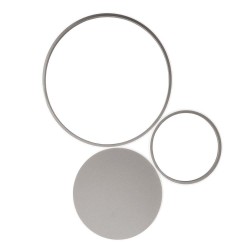 Сребрист LED плафон PL.POIS/SILV4000PC
